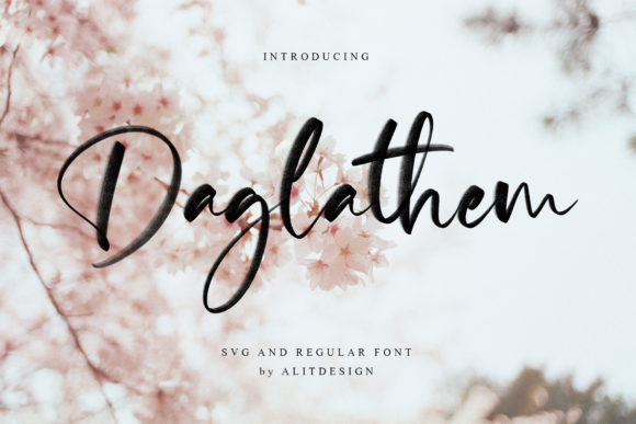 Daglathem: A Delicate Handwritten Font for Timeless Designs