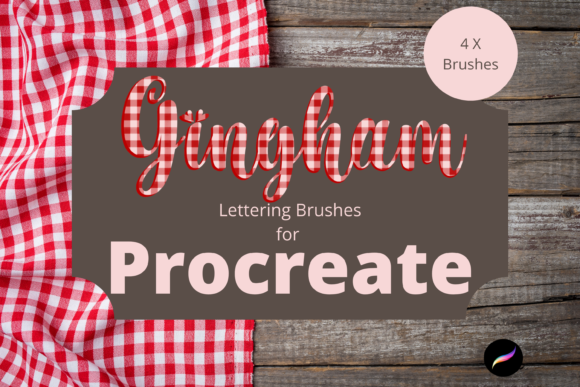 Elevate Designs with Gingham Lettering