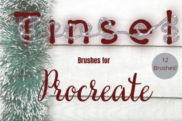Elevating Festive Digital Art with Tinsel Brushes for Procreate