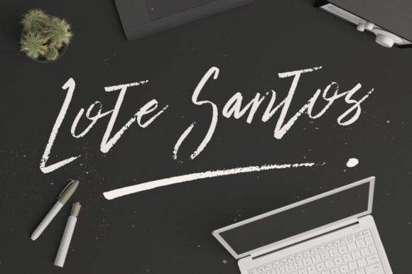 Lote Santos: The Brushed Handwritten Font for Authentic Design