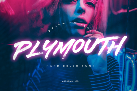Plymouth: A Brushed Display Font for Relaxed Style