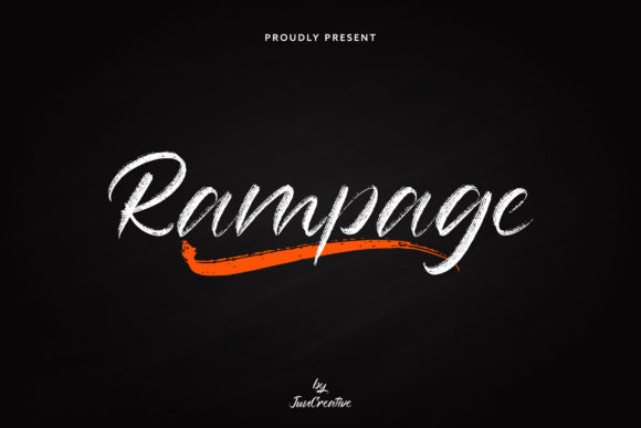 Rampage: A Charming Brush Script for Modern Designs
