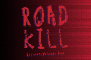 Road Kill: The Ultimate Brushed Font for Halloween Projects