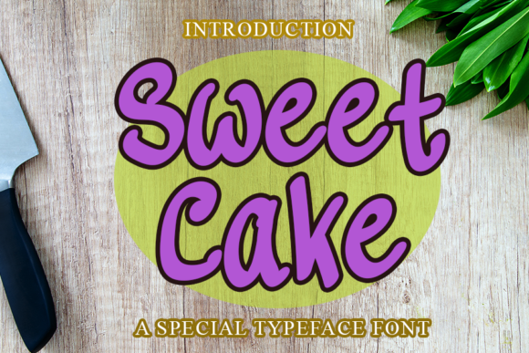 Sweet Cake Font: A Quirky Brushed Display for Unique Designs